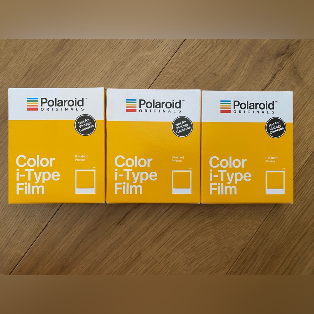 NWT Polaroid film 3 packs i-type color 24 total